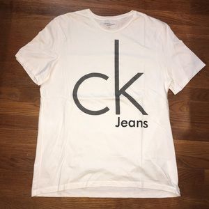 Mens Calvin Klein White T-Shirt